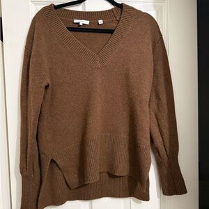 Vince Cashmere v neck brown sweater
